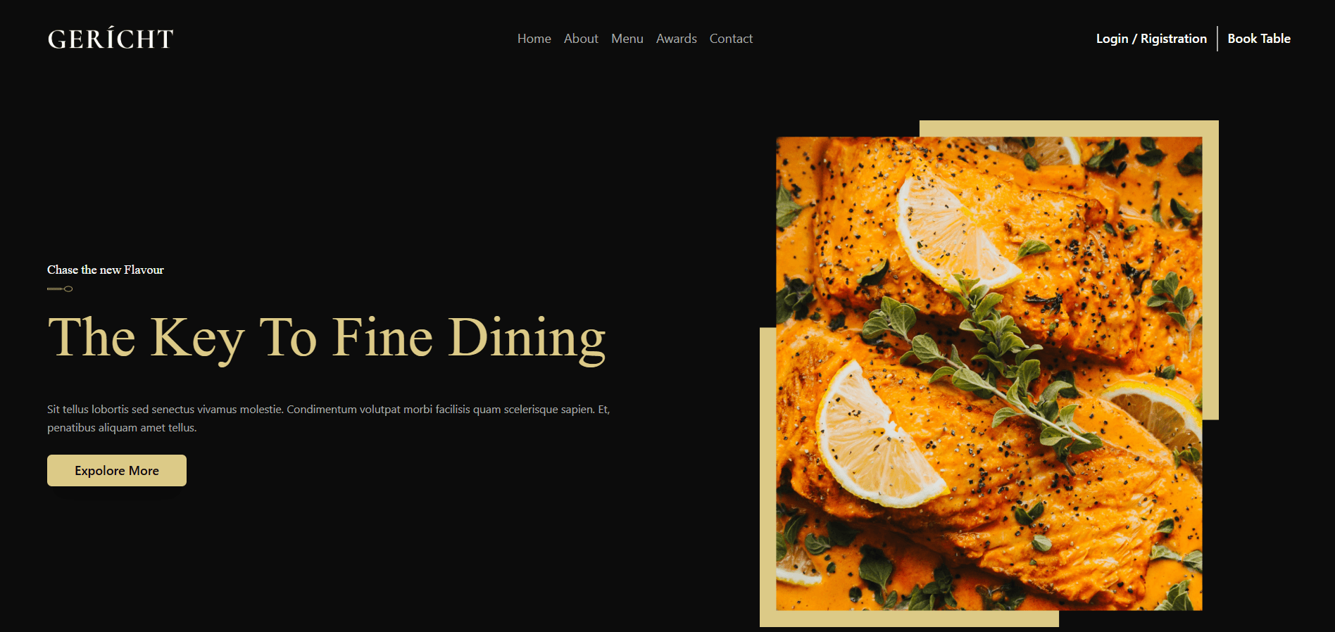 Gerecht Restaurant Website