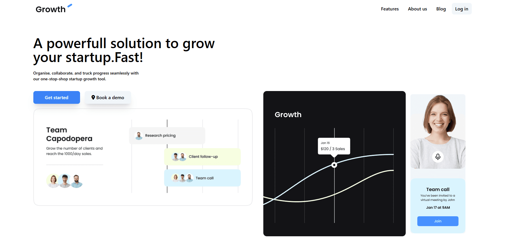 Growth Startup Dashboard